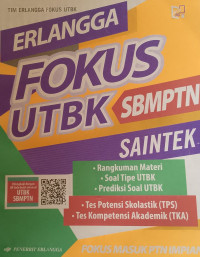Image of ERLANGGA FOKUS UTBK SBMPTN SAINTEK